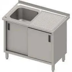 Work table with sink and door Stalgast 983886140