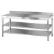 Easy-to-assemble table with 2 shelves, depth 700 mm GREDIL 950067080