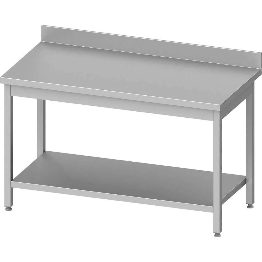 Easy-to-assemble table with shelf, depth 700 mm GREDIL 950047160