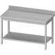 Easy-to-assemble table with shelf, depth 700 mm GREDIL 950047160