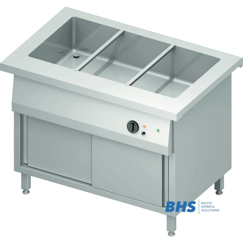 Hot bain-marie with neutral cabinet Stalgast ST219111