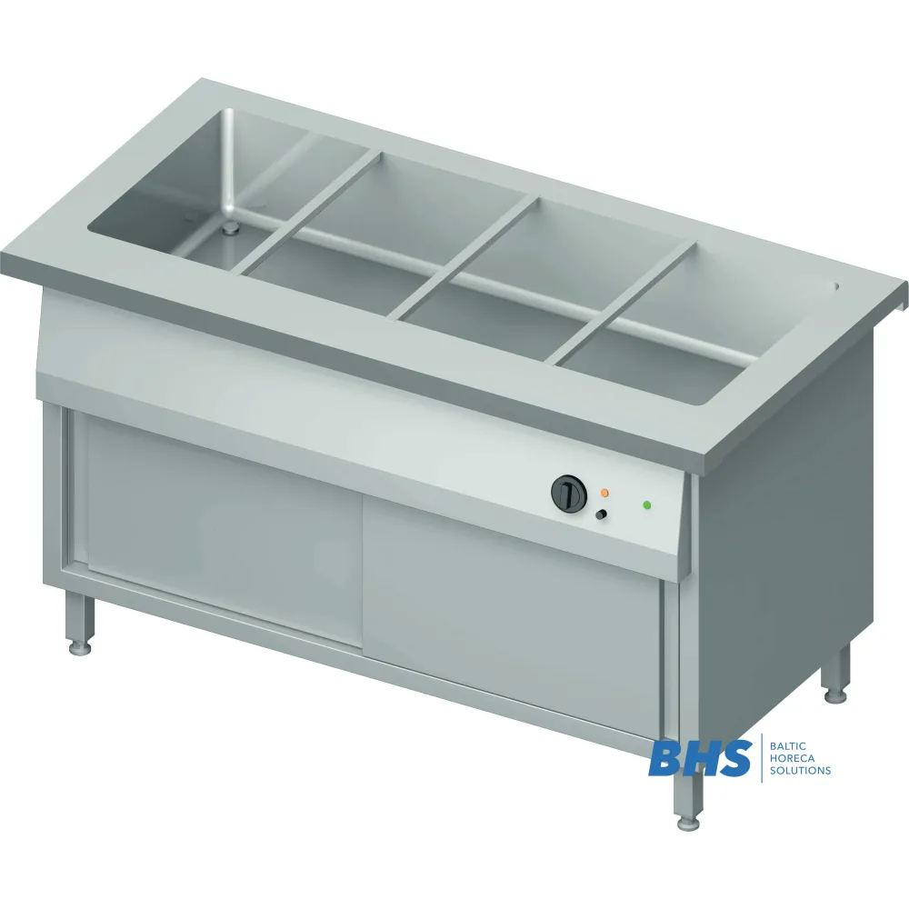 Hot bain-marie with neutral cabinet Stalgast ST220151