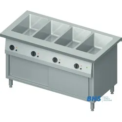 Hot bain-marie with neutral cabinet Stalgast ST223151