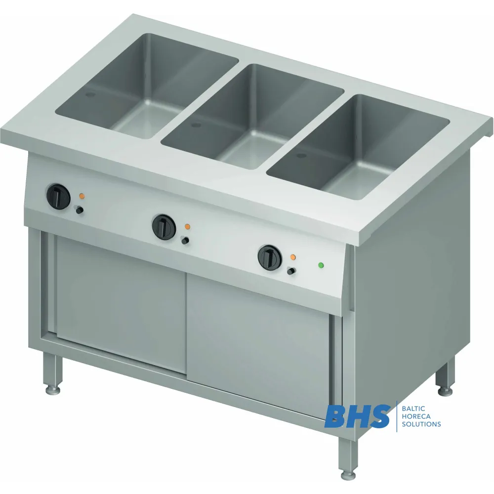 Hot bain-marie with heated cabinet Stalgast BHS228111