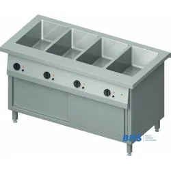 Hot bain-marie with heated cabinet Stalgast BHS229151