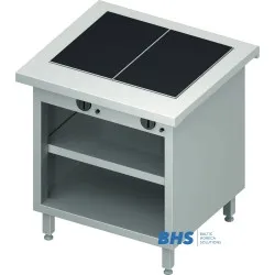 Counter with hot ceramic top and shelf Stalgast BHS233081