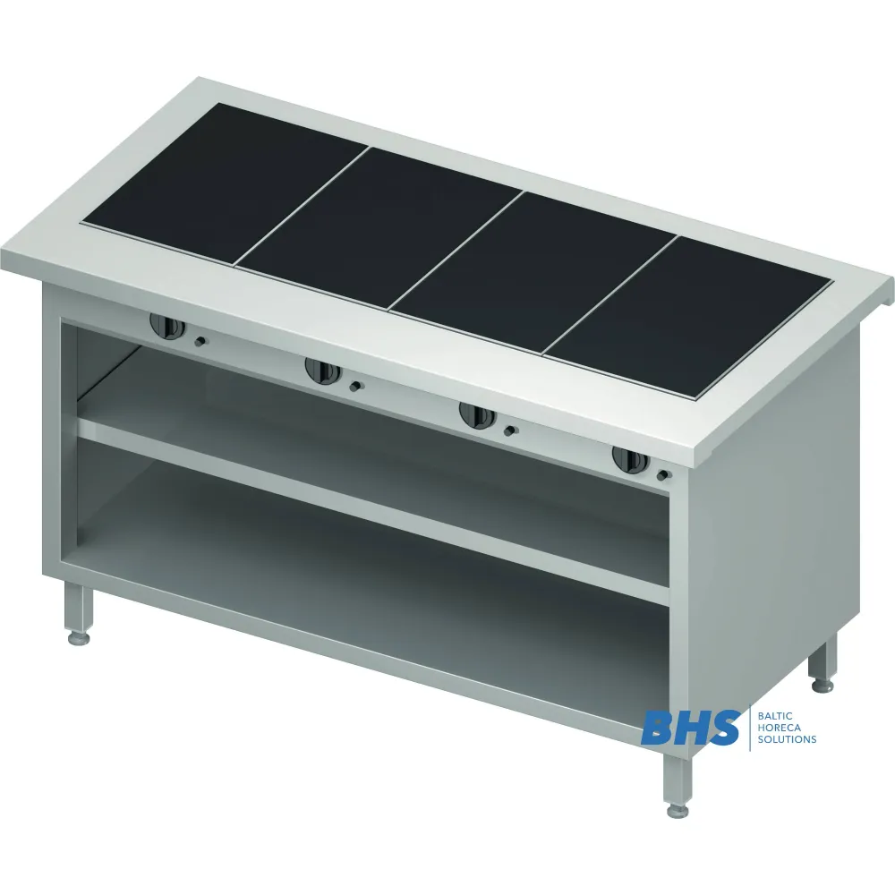 Counter with hot ceramic top and shelf Stalgast BHS233151