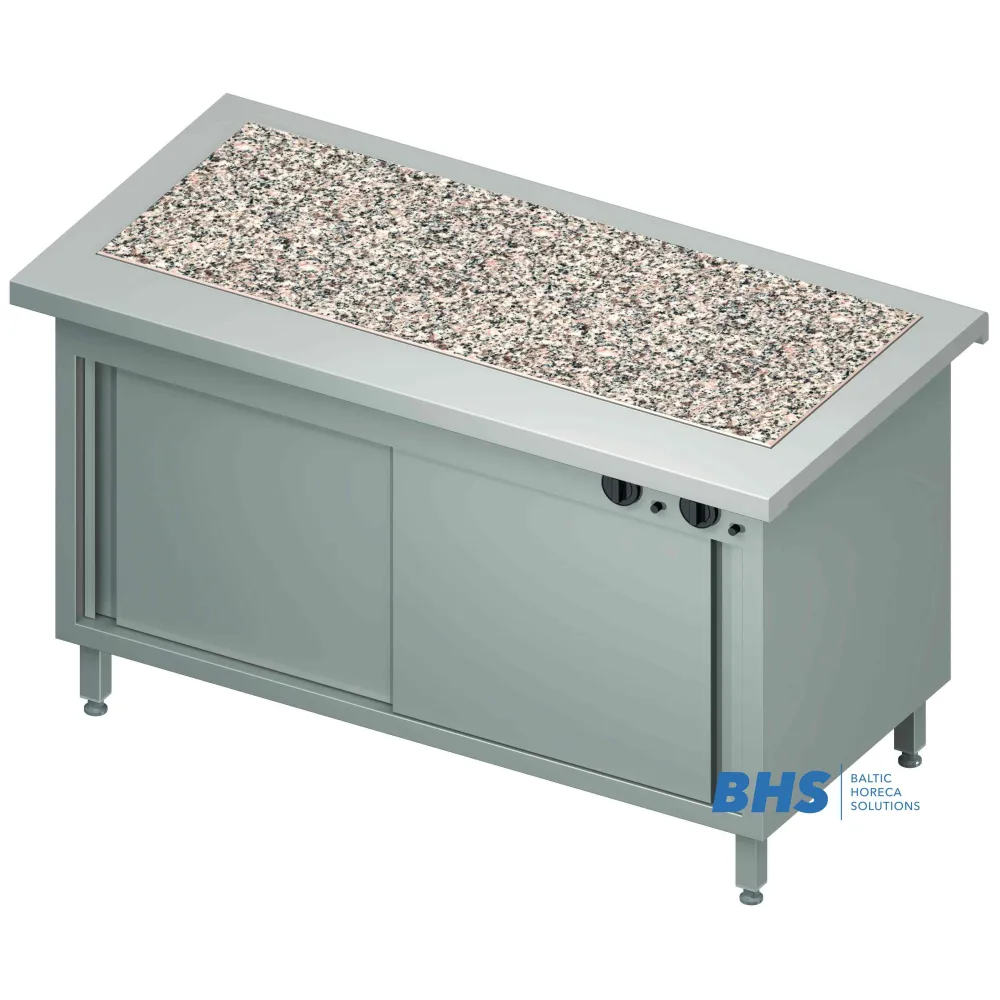 Hot or neutral cabinet with hot granite top Stalgast BHS231111