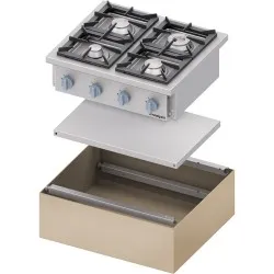Gas hob with stand or neutral cabinet Stalgast 978523