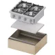 Gas hob with stand or neutral cabinet Stalgast 978523