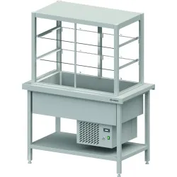 Counter with serving display cabinet Stalgast ST137121