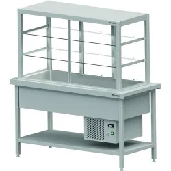 Counter with serving display cabinet Stalgast BHS114151
