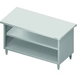 Neutral closed counter with shelves Stalgast ST234141