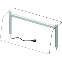 Protective glass with lighting Stalgast ST270081