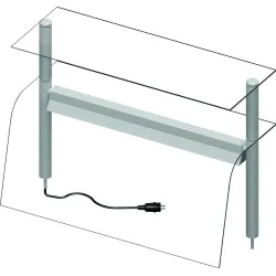 Protective glass with lighting Stalgast ST273081