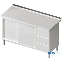 Table with 3 drawers and 2 sliding doors Stalgast 980476120