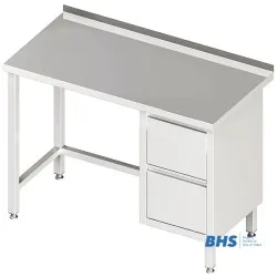 Work desk with drawers without shelf Stalgast 980256080