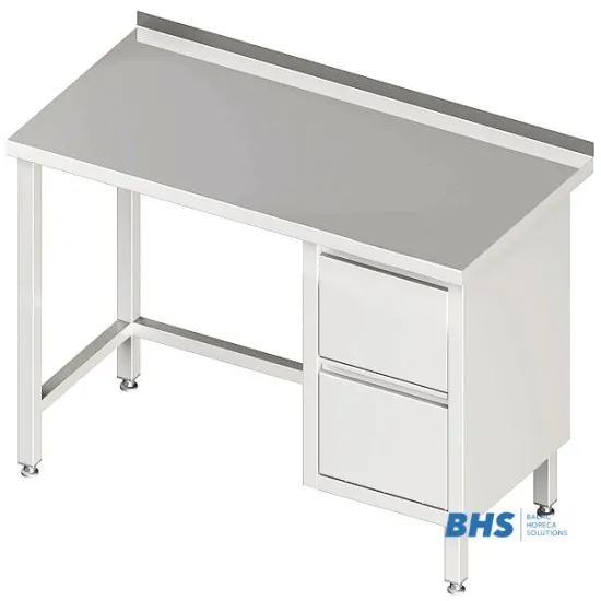 Work Table with Drawers without Shelf