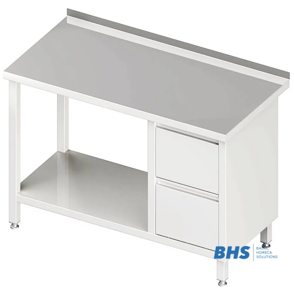 Work desk with drawers and shelf Stalgast 980276090