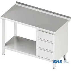Worktable with Three Drawers and Shelf Stalgast 980396080