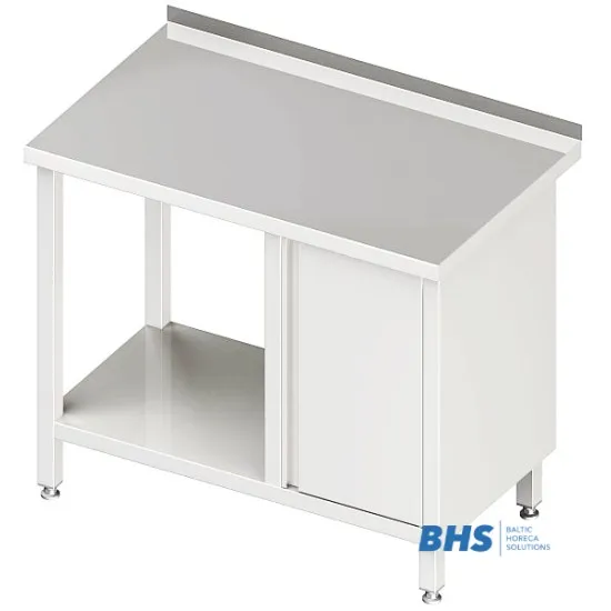 Table with One Hinged Door and Shelf