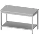 Easy-to-assemble central table with shelf, depth 700 mm GREDIL 950107100