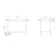 Easy-to-assemble central table without shelf 700 GREDIL 950087080