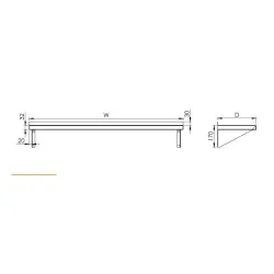 Wall shelf GREDIL 951733060
