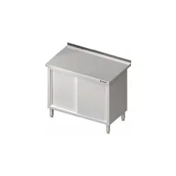 Stainless steel table with door Stalgast 980186080