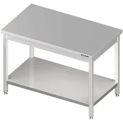 Stainless steel table with shelves Stalgast 980087080