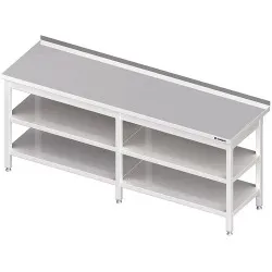 Stainless steel table with shelves Stalgast 980076220