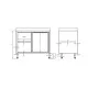 Stainless steel furniture module BHS-HoReCa 983585080K