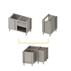 Stainless steel furniture module BHS-HoReCa BX11558