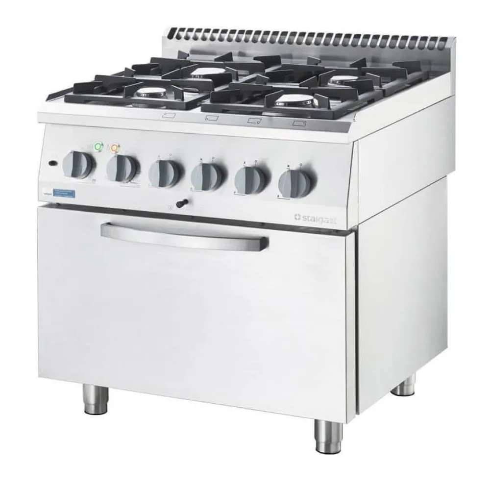 Gas stove with oven Stalgast 9713710