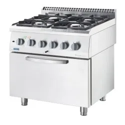 Gas stove with oven Stalgast 9713610