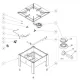 Tabletop gas hob Stalgast 773001