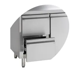 Refrigerated counter with drawers TEFCOLD CK7240