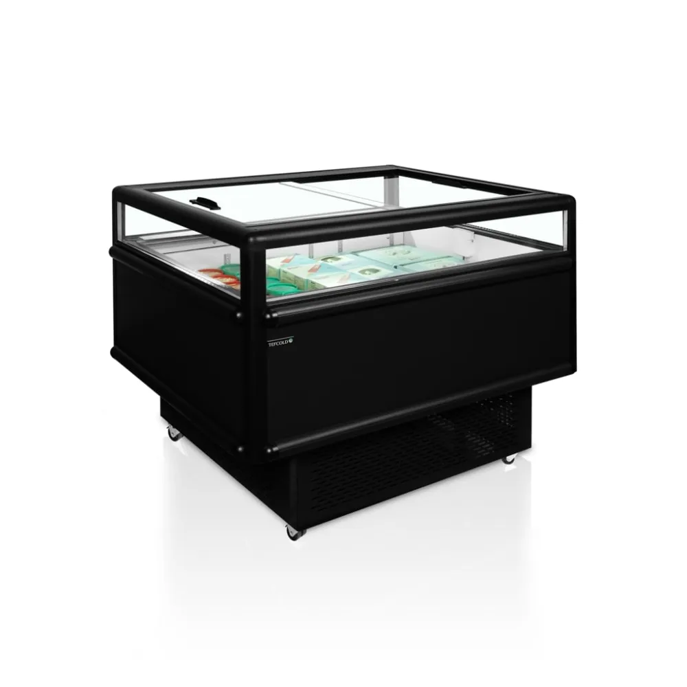 Horizontal impulse display cabinet TEFCOLD UHD201/black