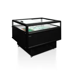 Horizontal impulse display cabinet TEFCOLD UHD201/black