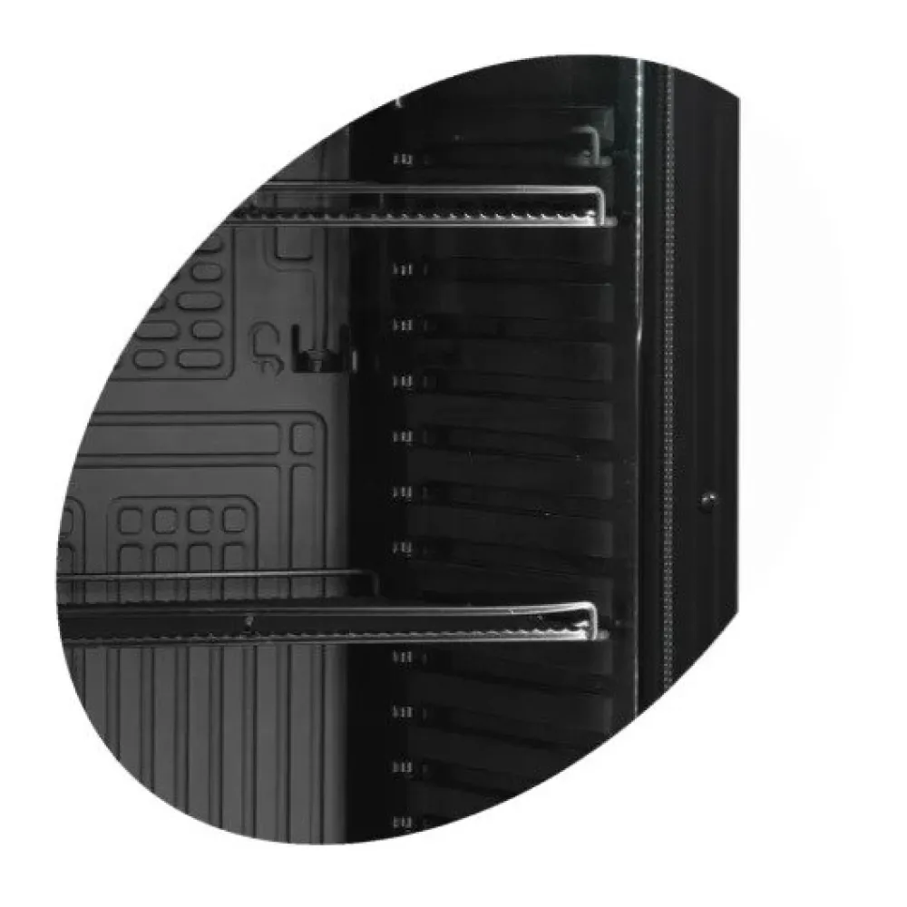 Refrigerated display cabinet TEFCOLD CEV425 BLACK