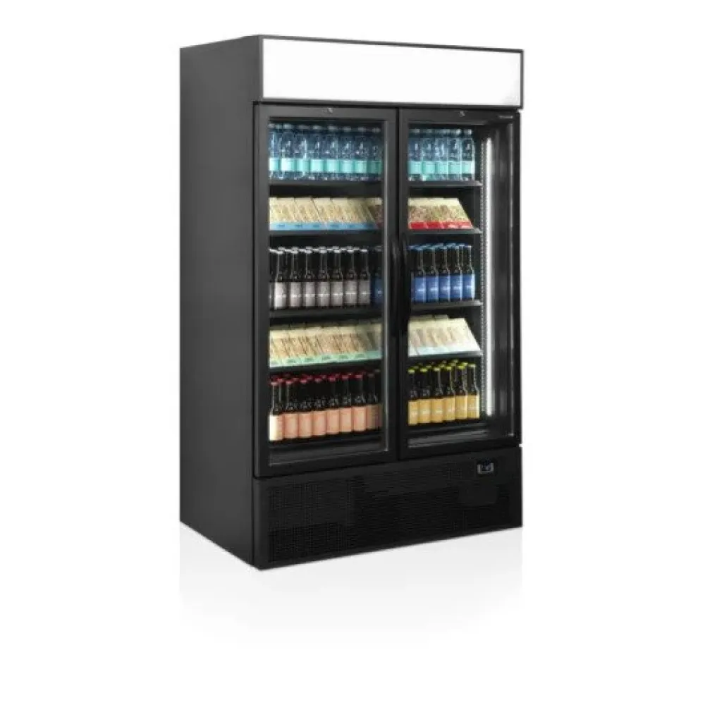 Refrigerated display cabinet TEFCOLD FSC1200H-BLACK