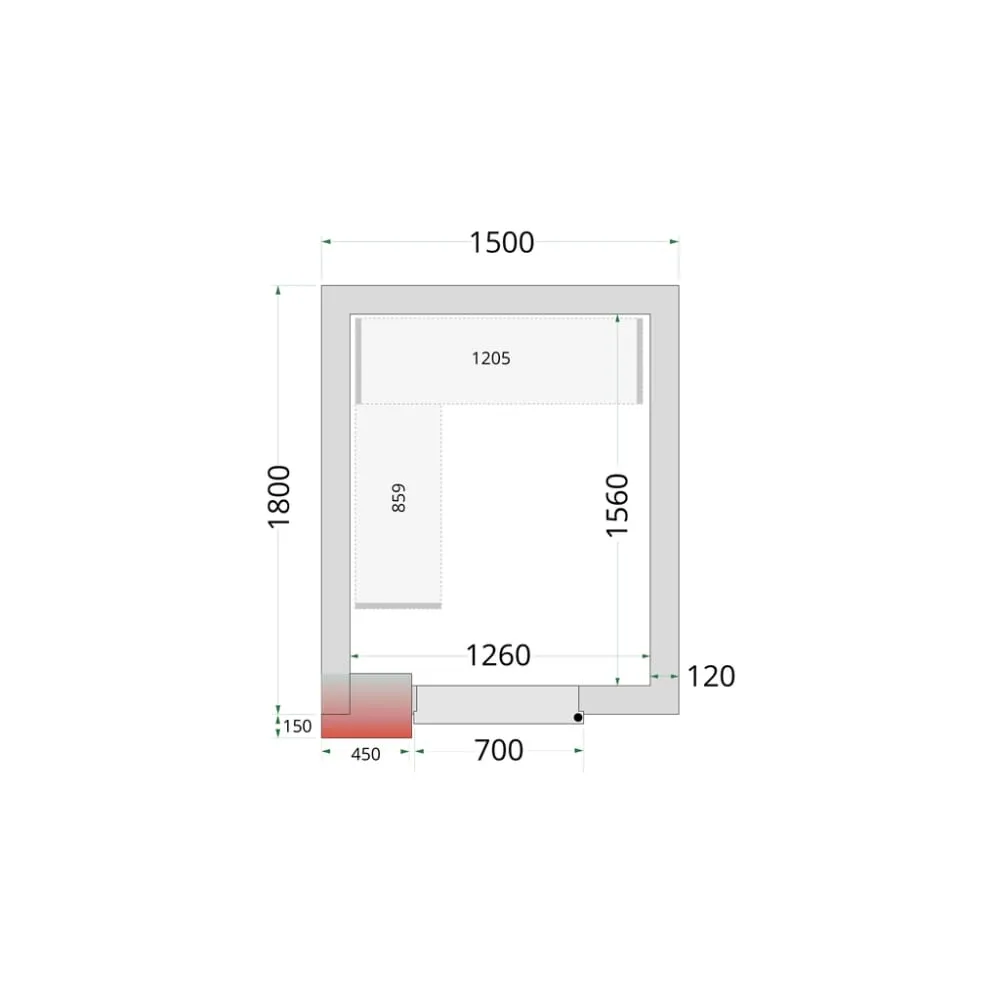 Modular shelving system TEFCOLD 45511