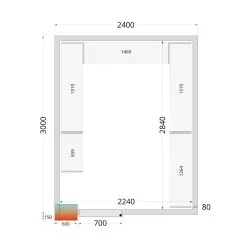Modular shelving system TEFCOLD 45512