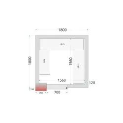 Modular shelving system TEFCOLD 45523