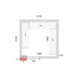 Modular shelving system TEFCOLD 45715