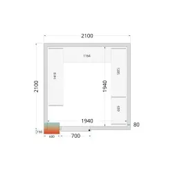 Modular shelving system TEFCOLD 45716