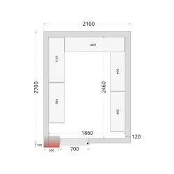Modular shelving system TEFCOLD 45719