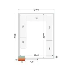 Modular shelving system TEFCOLD 45720