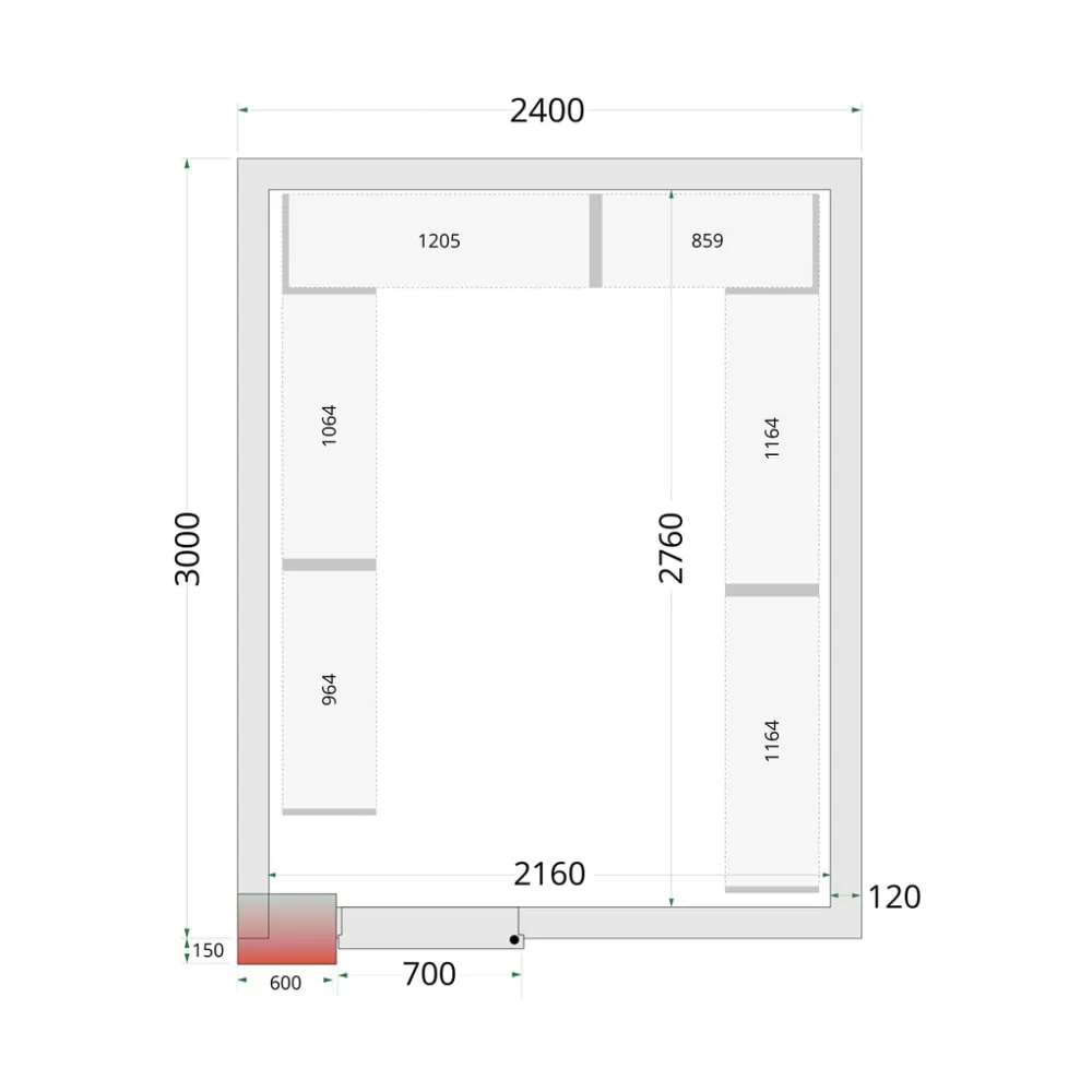 Modular shelving system TEFCOLD 45722