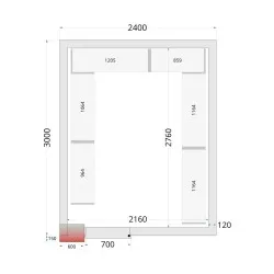 Modular shelving system TEFCOLD 45722